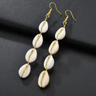 Cowrie Shell Drop Earrings