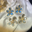 Translucent Floral Studs