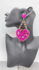 Studded Crystal Heart