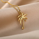 Royal Palm Necklace and Earrings