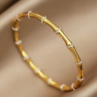 Crystal Bamboo Cuff