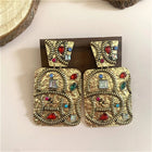 Vintage Rhinestone Brass