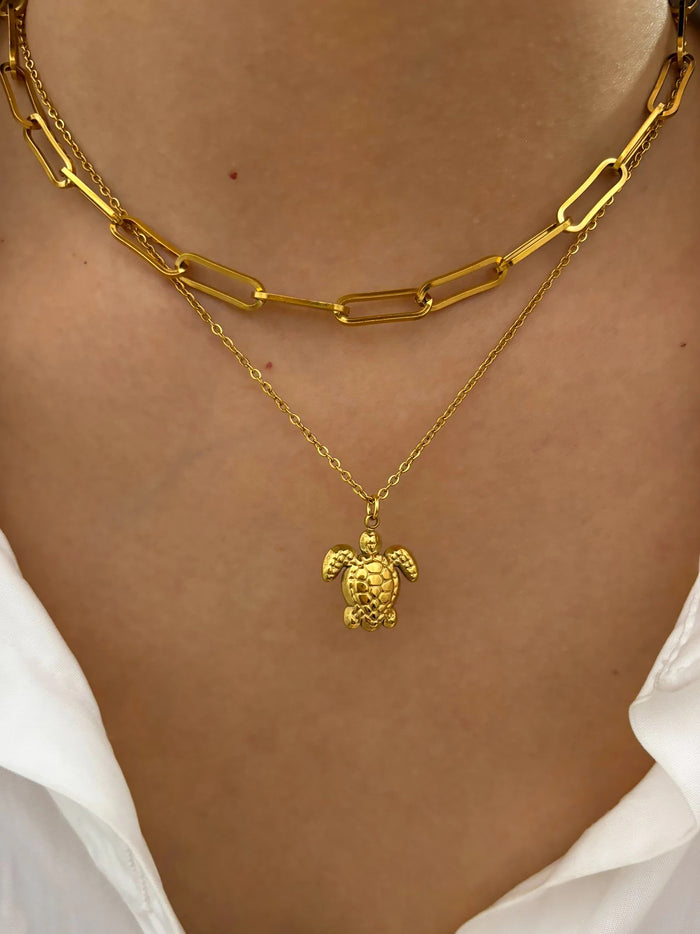 Turtle Pendant Layered