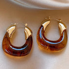 Lucite Chunky Hoops