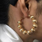 Round Beads Hoops