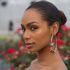 Lacey Crystal Hoops