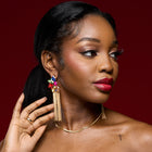 Porsha Tassel Crystal