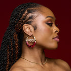 Queen Letter Hoops