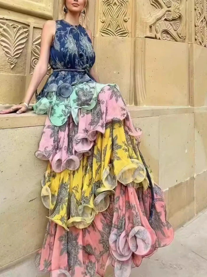 Layered Patchwork Plisse