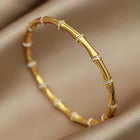 Crystal Bamboo Cuff