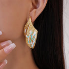 Wavy Leaf Studs