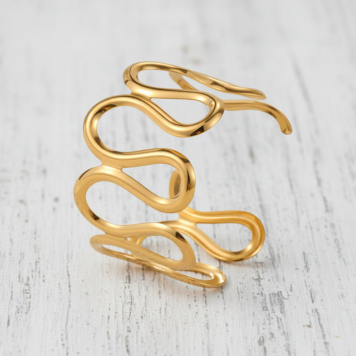 Hollow Wave Cuff