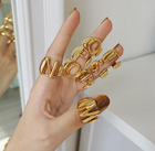 Janis Letter Ring (Gold)
