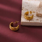 Ara Textured Hoops