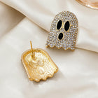 Skelly Crystal Studs