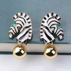 Happy Zebbie Studs