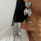 Textured Leaf Studs
