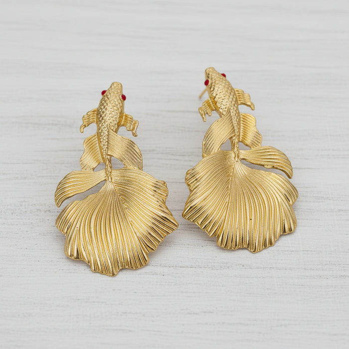 Retro Goldfish Studs
