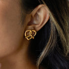 Knotted Heart Studs
