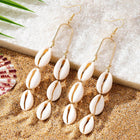 Cowrie Shell Drop Earrings