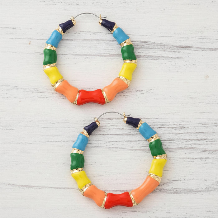 Jolie Bamboo Hoops