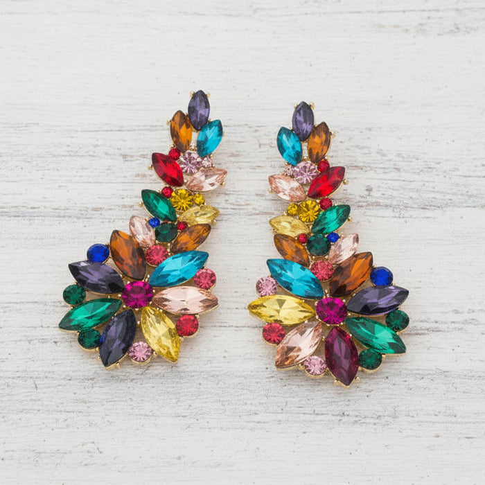 Flora Crystal Studs