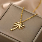 Royal Palm Necklace and Earrings