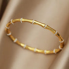 Crystal Bamboo Cuff