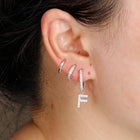 3pc Silver Initial