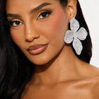 Bling Floral Studs