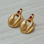 Abhi Cowrie Studs