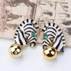 Happy Zebbie Studs