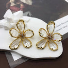 Translucent Floral Studs