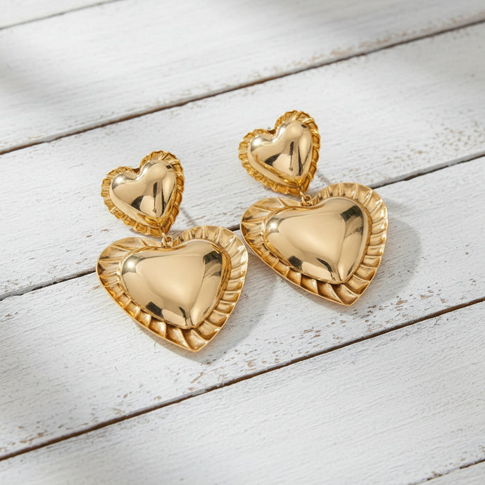 Golden Dual Hearts