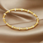 Crystal Bamboo Cuff