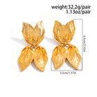 Textured Leaf Studs