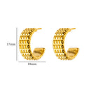 Ara Textured Hoops