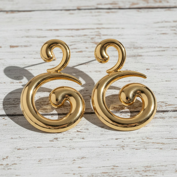 Spiral Teardrop Dangle