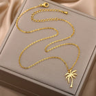 Royal Palm Necklace and Earrings