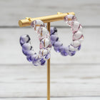 Rainbow Twist Hoops