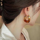 Lucite Chunky Hoops