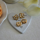 Knotted Heart Studs
