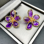 Translucent Floral Studs