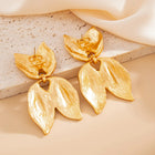Textured Leaf Studs