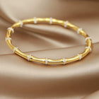 Crystal Bamboo Cuff