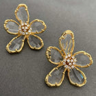 Translucent Floral Studs