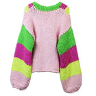 Colorful Loose Knit Cardigan