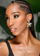 Translucent Floral Studs