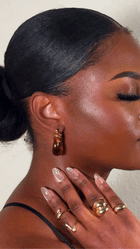 Lucite Chunky Hoops