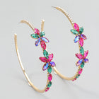 Lacey Crystal Hoops